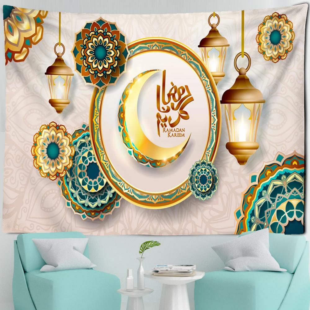 Islamic Ramadan Festival Tapestry Wall Hanging Psychedelic  Witchcraft Hippie Tapiz Art Aesthetics Room Home Decor