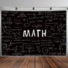 Colgante de Pared Educativo de Matemáticas con Ecuaciones, Gráficas y Geometría en Pizarra