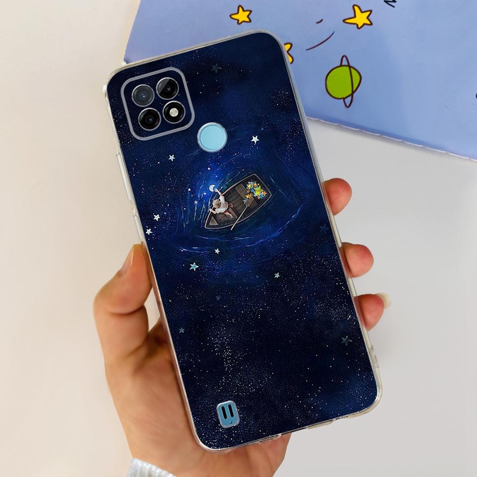 For Realme C21Y Case RMX3261  RMX3263 Cute Cartoon Cover Soft Silicone Phone Case For Realme C 21Y C21Y Bumper