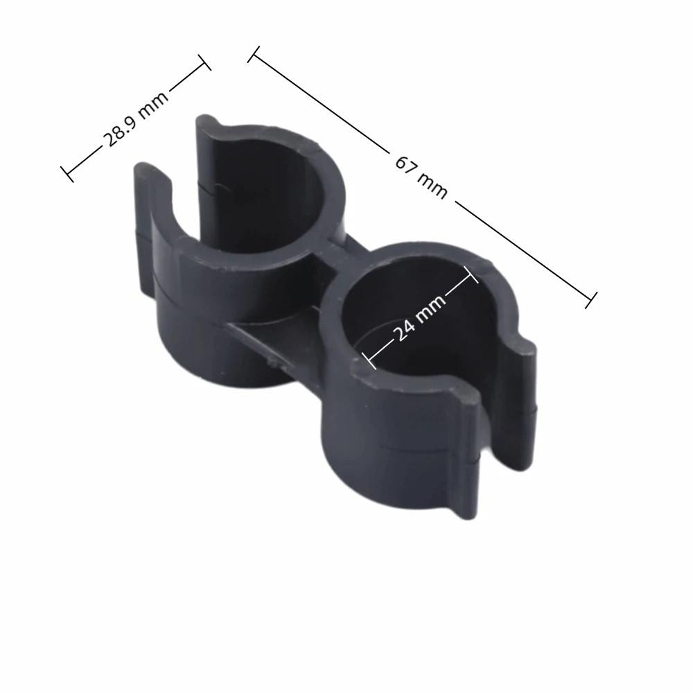 10Pcs 20/25/32mm Dual Pipe Clip Double-ended Tube Clips  Agricultural Irrigation