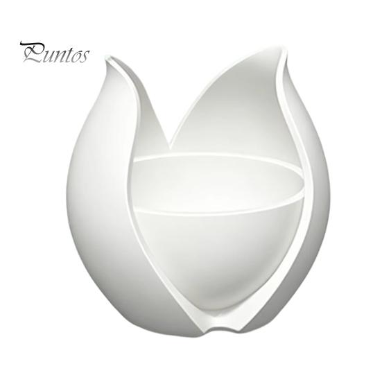 Water Culture Plant Holder Tulip Flower Shape Planter, 3D Printed Decorative Pot, Soil Cultivation Bowl Pot Modern Minimalist Container for