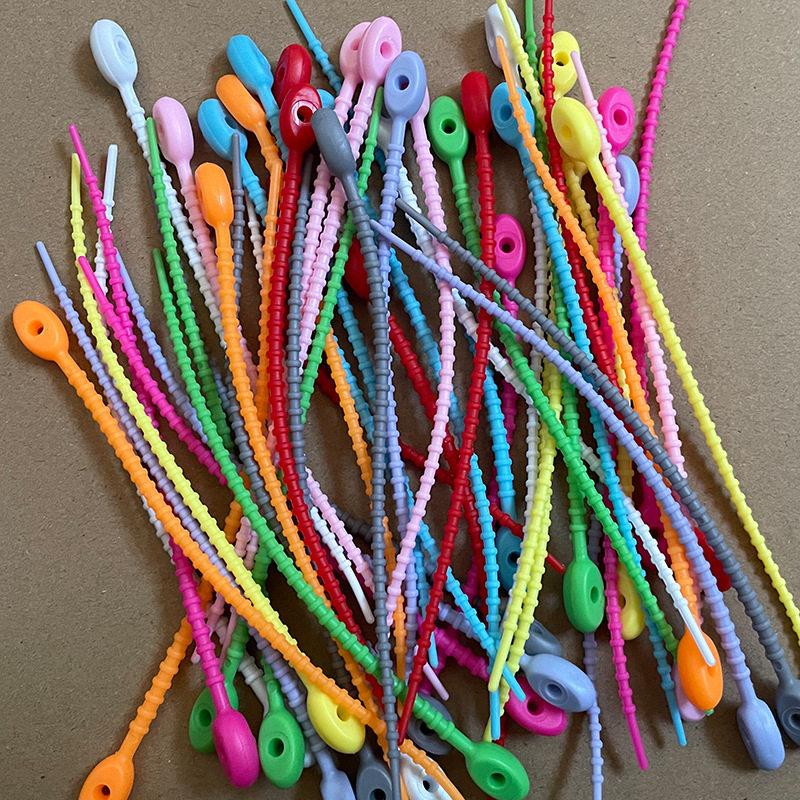 10-500pcs Twistable and Multifunctional Cable Wire Organizer 80Pcs Silicone Cord Management Ties for Earphone Lines