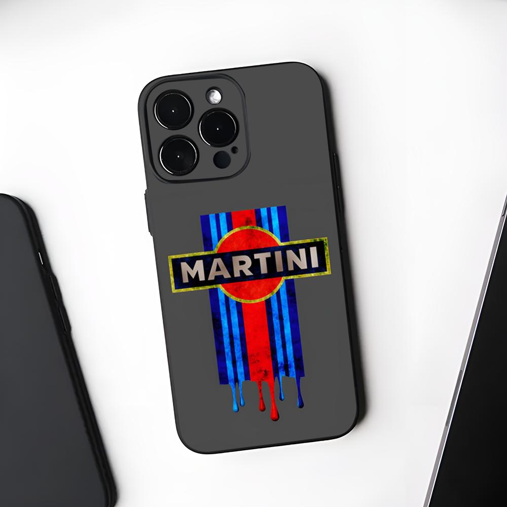

Racing M-Martini Logo Phone Case Black Soft For Iphone 16 15 14 13 11 12 Pro Max Xr X Xs 8 7 Plus iphone 13MiNi