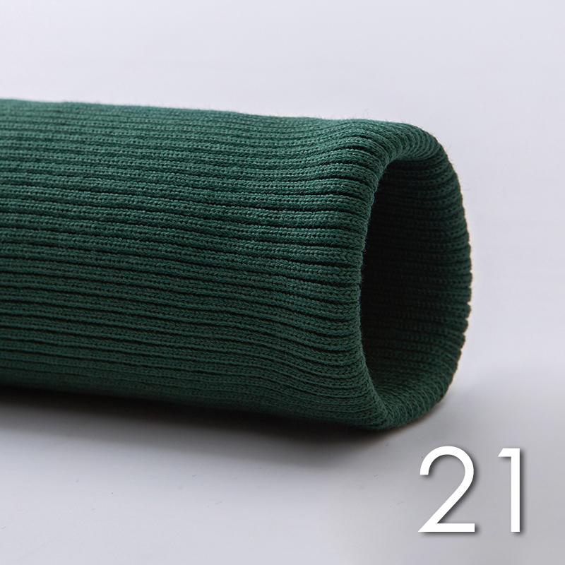 Cotton Rib Stretch Knit Cuffs Collars Hems Fabric Ribbed Knitted Cuffs Neckline Fabric For Sweatshirt Down Jackets Accessories