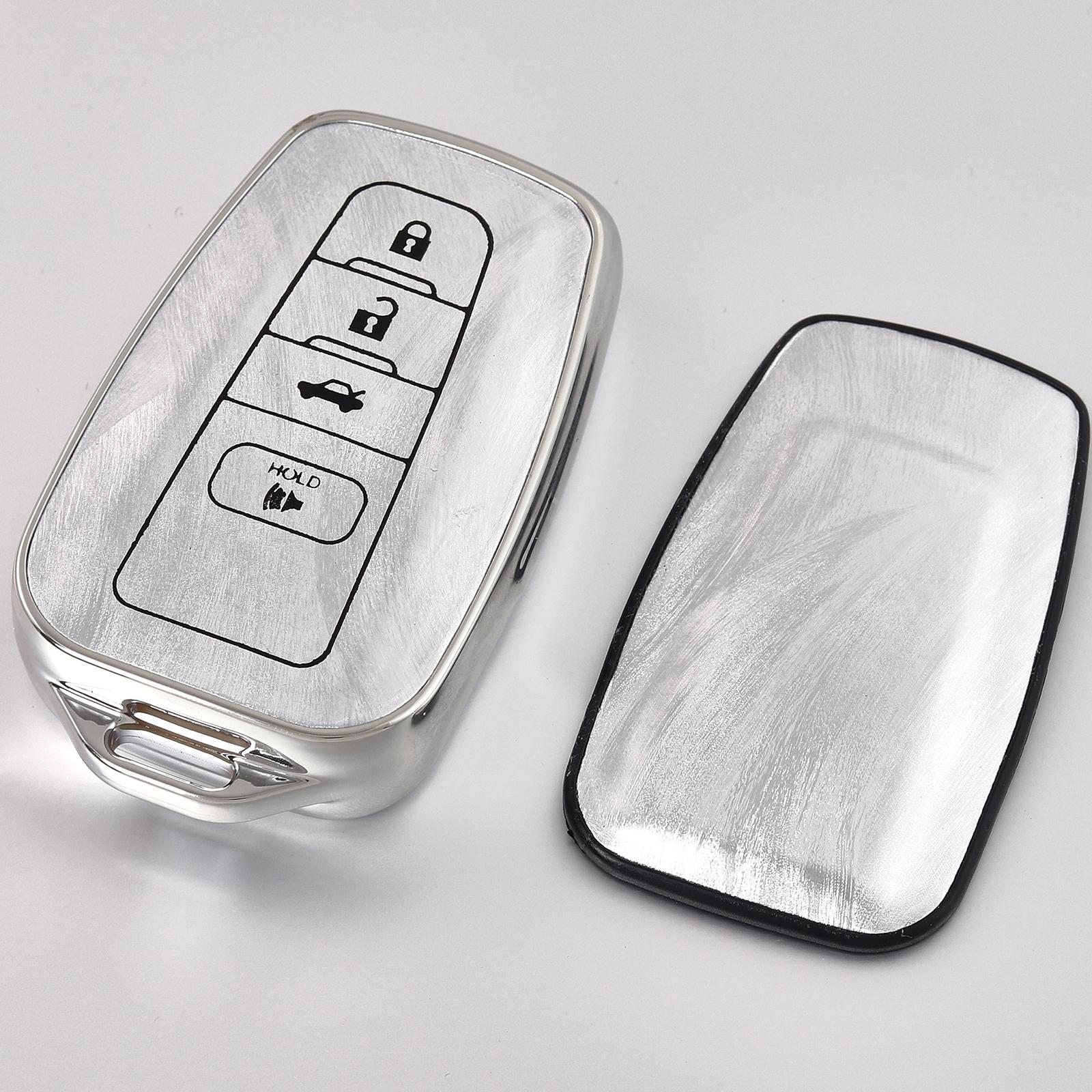 

Fashion Key Case Cover for Toyota Avalon Camry RAV4 Prius CHR C-HR Corolla Land Cruiser Prado Car Smart Key Fob Bag 4 Buttons