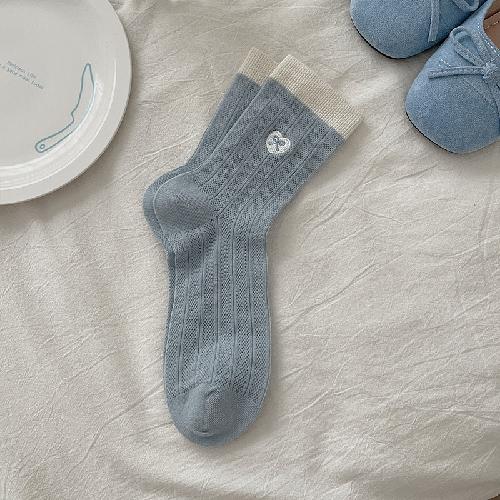 Summer Thin Mesh Breathable Women Socks Bow Embroidery Japanese Kawaii Cute Socks Women Korean Style Girls Cotton Long Socks Sox