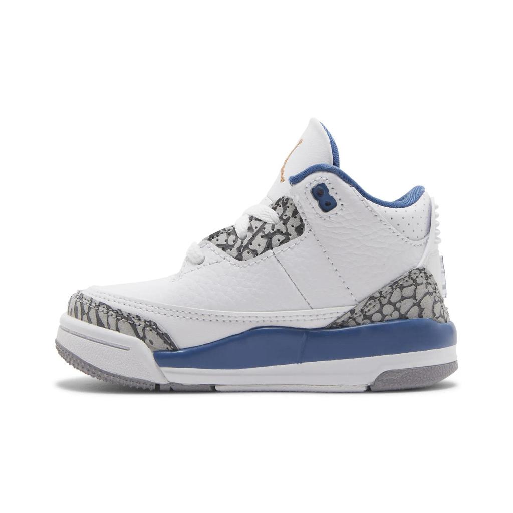 Air Jordan 3 Retro Toddler 'Washington Wizards' (Unisex) White / Metallic Copper / True Blue / Cement Grey Toddler Shoes DM0968 148