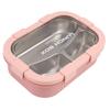 3 Compartment Container Stainless Steel Lunch Box Non-Microwave Safe