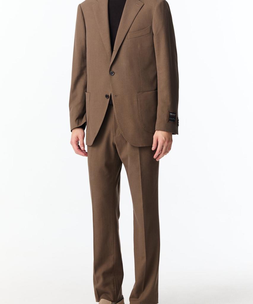 Man On The Boon [Drago] Stitch Detail Cotton Single Jacket_Brown 4714351011