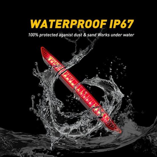 For BMW Z4 E85 2002-2008 LED Trunk 3Rd Third Brake Stop Rear Tail Light Red Lens