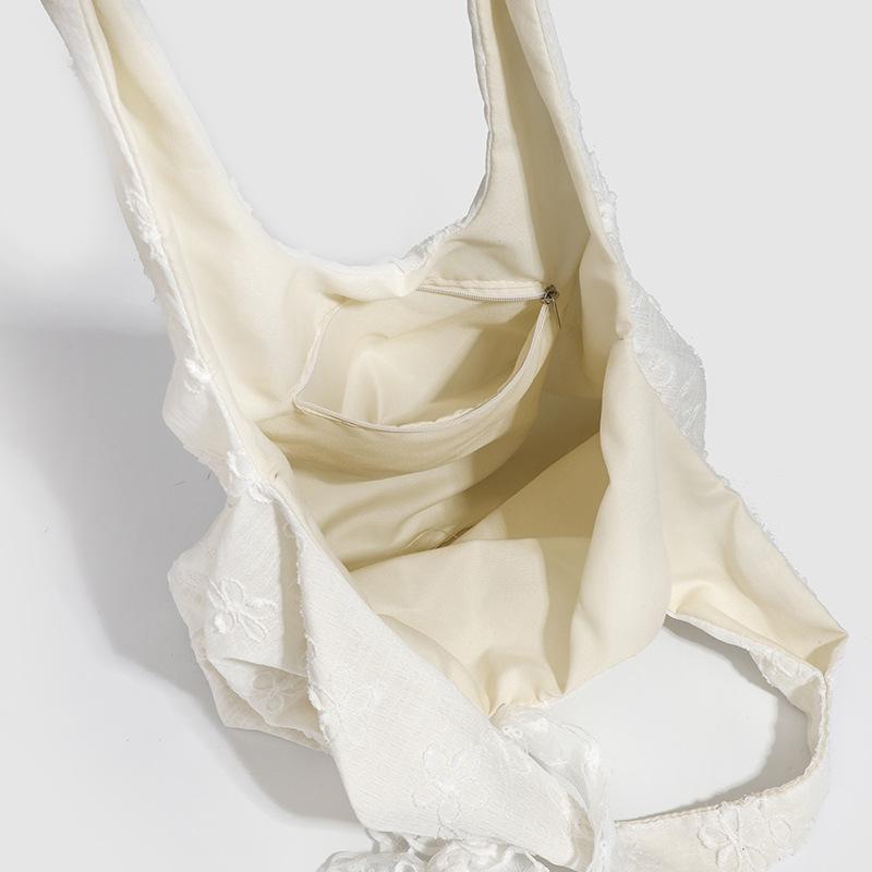 Borsa a Tracolla Singola in Tela Ricamata Pericardio Fatata Primavera/Estate Borsa Tote a Mano/Sottobraccio