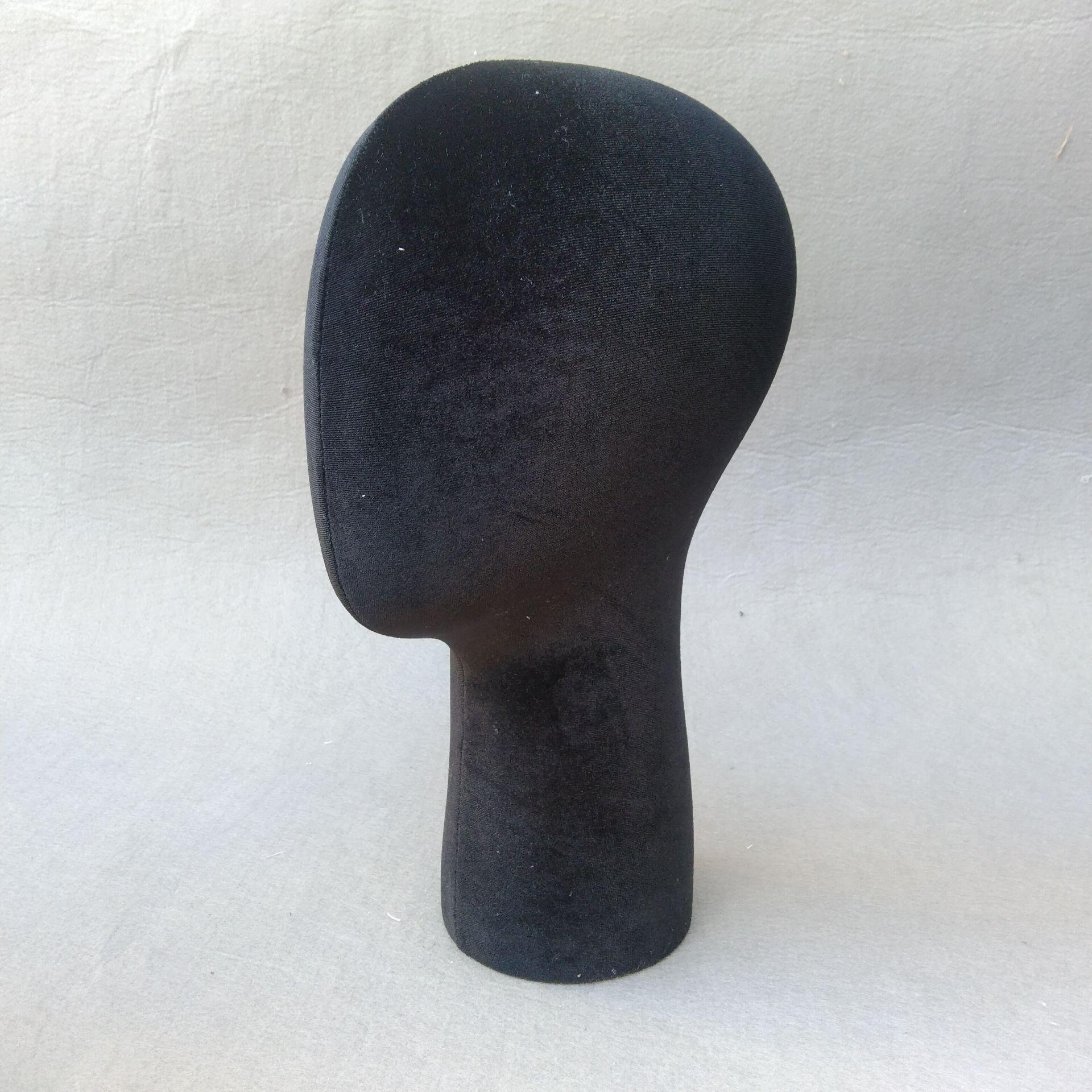 Cowhide Hat & Scarf Display Stand in Adult Fabric-Wrapped Mannequin Head