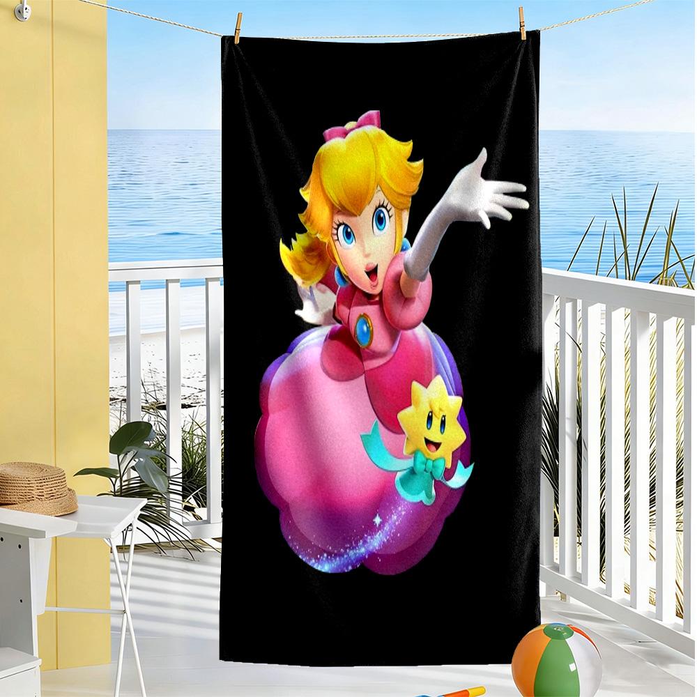 Princess Peach Beach Towel for Beach Travel Soft Erfect for Travel Beach Swimming Outdoor Accessory Perfect Gift for Women/Men