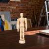 Artists Wooden Manikin Moveable Ornament Animator Illustrators Flexible Body 13.5cmx4cm