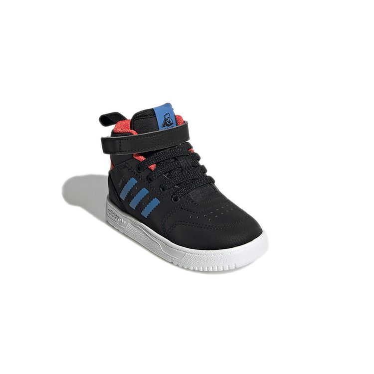 Adidas Originals Drop Step 360 Lightweight Comfortable High-Top Walking Shoes Baby Shoes Black Red S23986