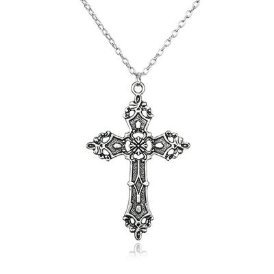 Vintage krzyże naszyjnik Goth biżuteria akcesoria Gothic Grunge Chain Y2k moda kobiety tanie rzeczy darmowa wysyłka mężczyzn