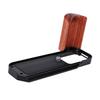 Hand Grip L Bracket Fit for Fujifilm XT30III Camera Aluminum Quick Release Plate with Wood Grip 1 4 Inch Thread Hole