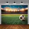 1 peça de Fundo de Campo de Futebol de Poliéster, Fundo Multiuso para Festa de Jogo Esportivo Com Holofotes, Não Requer Energia, Adequado