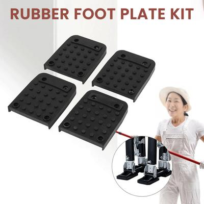 Yousheng 4Pcs Anti-Slip Stilt Foot Pads Rubber Replacement Kit with Screws Easy To Use Stilt Foot Pad Replacement Set