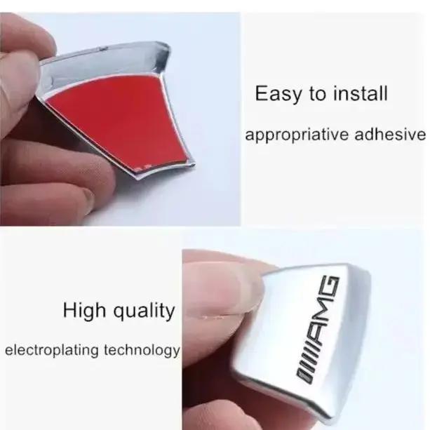 UMEG7 Car Steering Wheel Emblem Sticker Interior Badge Decoration for Mercedes Benz W203 W204 W205 W176 W211 W212 W213 GLA GLC