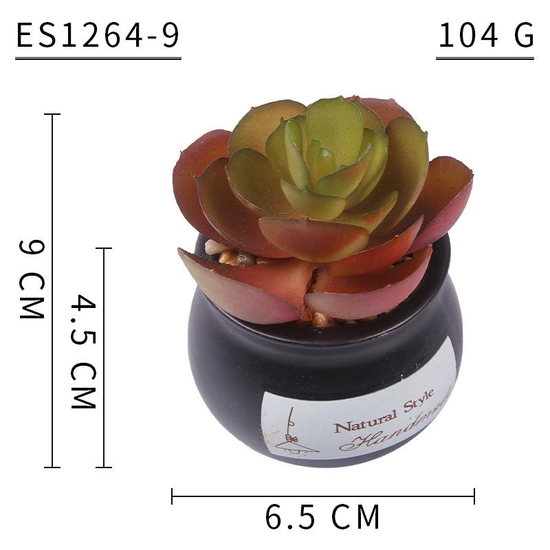 Home Decoration Simulation Succulent Plant Cement Bonsai, Fake Succulent Potted Plant, Mini Simulation Succulent Potted Plant