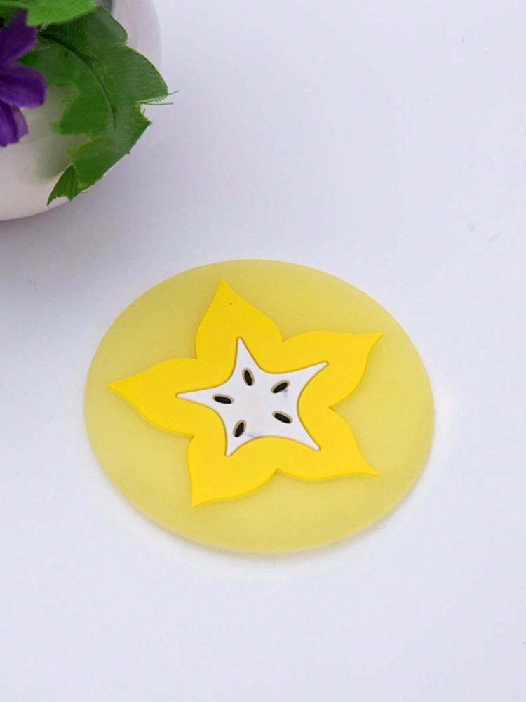 7pcs Fruit Cup Mat, Silicone Cup Mat Table Cup Coaster, Creative Fruit Pattern Coaster Home Decoration Heat-Resistant Tea Cup Ma