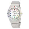 Timex Q Rainbow Quartz Silver Dial Expansion Band Ladies Watch Tw2v66000 Tw2v66000vQ