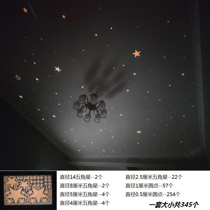 Dorm Room Glow In The Dark Wall Stickers Star Moon Ceiling Decals Bedroom Decor