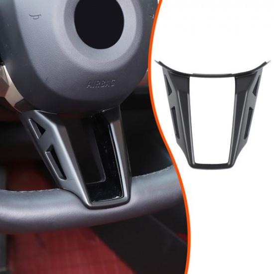 Matte Black Steering Wheel U-shaped Trim Cover for BMW 5 Series M Sport G60 24+