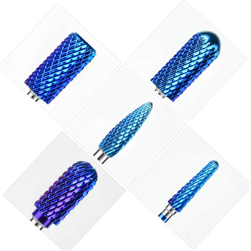 Ceramic Carbide Nail Drill Bits Rotate Electric Ceramic Milling Cutter For Manicure Pedicure Tools