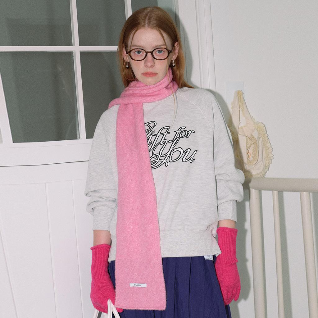 Soft Circle Solid Color Knitted Small Scarf for Women Soft Atmospheric Woolen Scarf