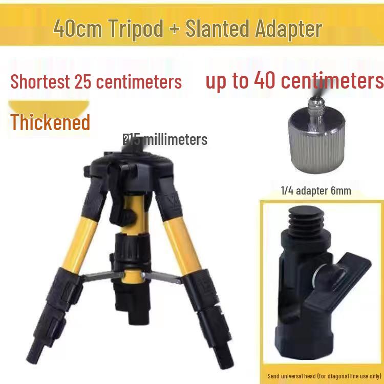 Thickened Aluminum & Steel Spirit Level Bracket with Infrared Laser Tripod