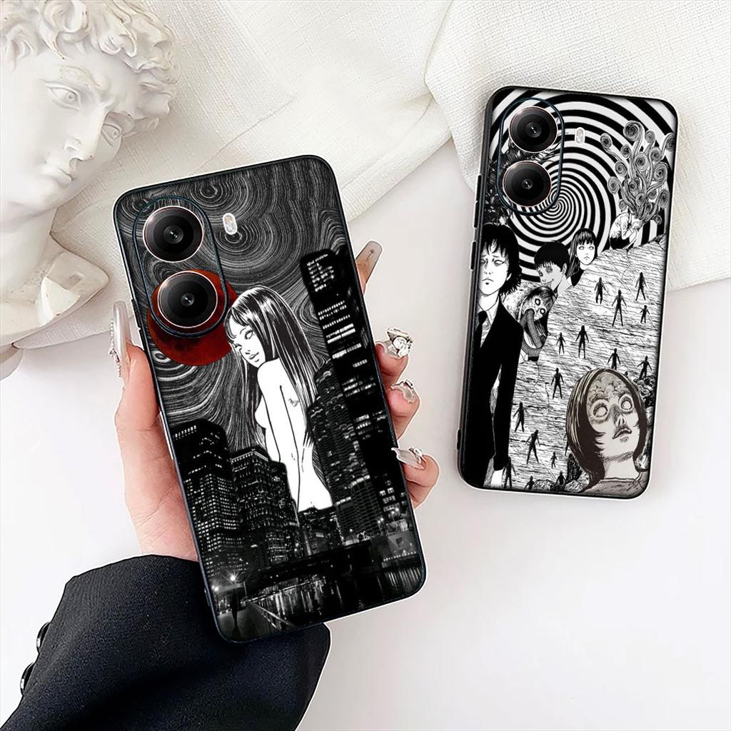 Tomie Junji Ito Anime Collection Cover for Motorola Moto E13 E20 E32 E22 E14 E15 G32 G60 G72 G7 G8 G82 G9 Plus Power Phone Case