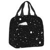 Bolsa de Almuerzo Personalizada Negra Espacio Universo Hombres Mujeres Enfriador Térmico Aislado Cajas de Almuerzo para Niños Escuela