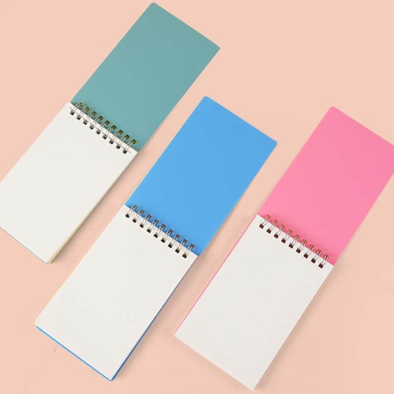 8Pcs Twin-Wire Binding Notepads 80 Sheet Unlined Pocket Notepads Wirebound Writing Pad Small Notebook for Writing
