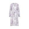 JOOZE ANNAKO Vacation Cloud Mist Print Chiffon Dress 2025 Autumn