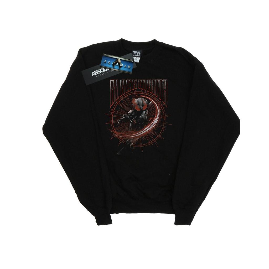 DC Comics Womens/Ladies Aquaman Black Manta Circle Sweatshirt