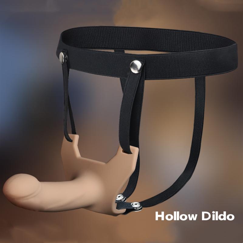 Harnais de godemichet creux à sangle – Jouet pour adultes portable pour hommes, femmes et couples | Conception non vibrante pour le jeu lesbien/gay