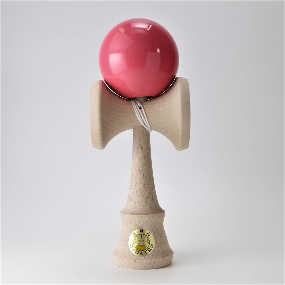 Taisei Kendama, Yamagata Workshop, Recommended by the Japan Kendama Association, Made in Japan, Includes Spare String, Welfare (Pink)