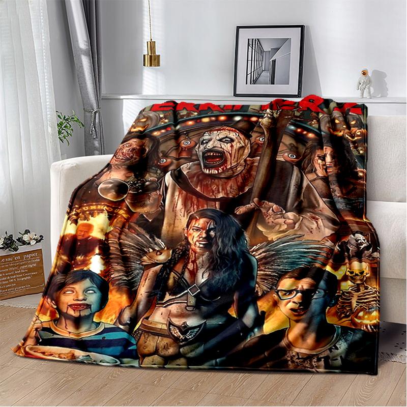 29 סגנונות טריפייר סרט אימה מתנת ליל כל הקדושים שמיכת קטיפה רכה, שמיכת פלנל לסלון חדר שינה מיטה ספה כיסוי