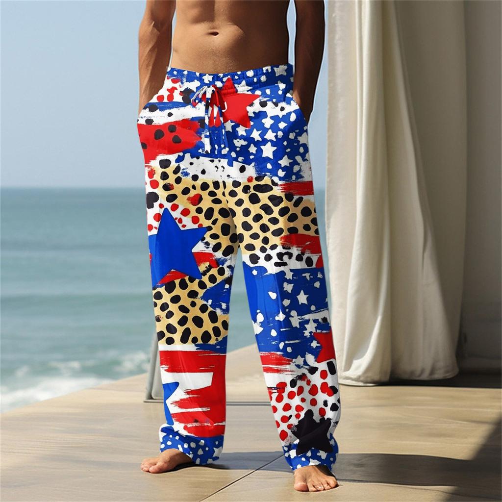 Independence Day Men's Printed Casual Pants