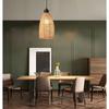 Rattan Chandelier Light Led Light Vintage Boho Style Hanging Light Pendant Lamp for Home Room Decoration Lighting Fixture E27