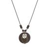 New Chinese Zen Ring Necklace for Women New Retro Chinese Style Long Pendant Sweater Chain Versatile Accessories