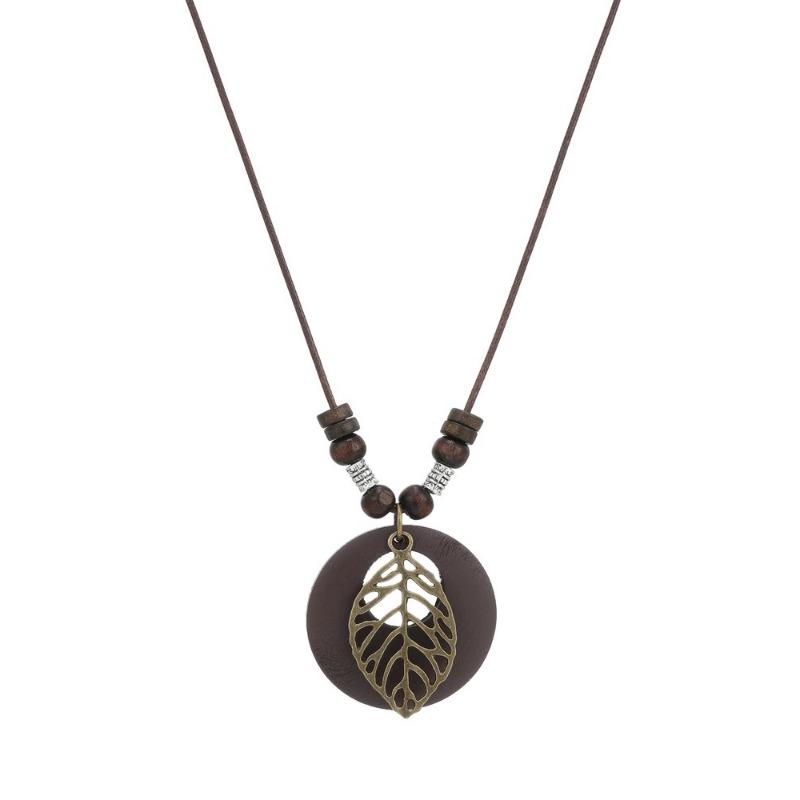 New Chinese Zen Ring Necklace for Women New Retro Chinese Style Long Pendant Sweater Chain Versatile Accessories