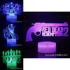 Creative 3d Colorful Touch Led Night Light For Wild West Game Series Perfect Gift