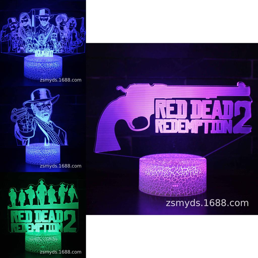 Creative 3d Colorful Touch Led Night Light For Wild West Game Series Perfect Gift