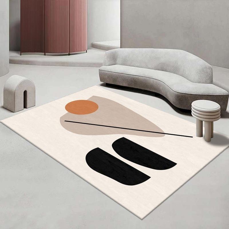 Teppich im japanischen Stil für das Wohnzimmer Nordisch Leichter Luxus Wohnzimmer Sofa Couchtisch Teppich Minimalistische Schlafzimmerbodenmatte