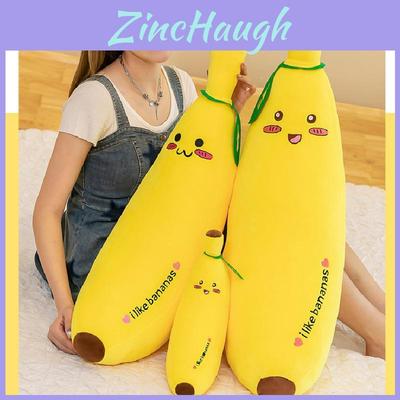 Charming Banana Shaped Plush Pillow In Cute And Funny Designs Perfect For Bedroom Decor