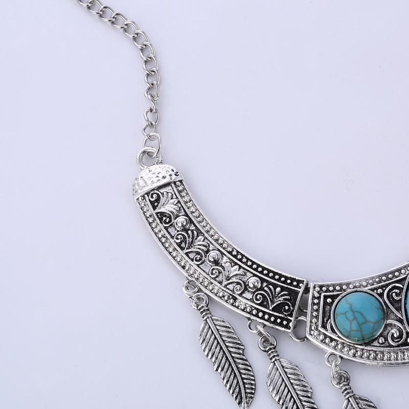 LOVBEAFAS Fashion Maxi Statement Long Necklaces & Pendants Leaves Tassel Collar Vintage Collier Necklace Women Jewelry
