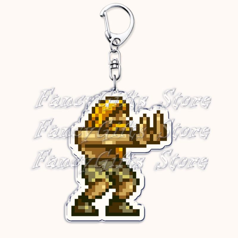 

Vintage Video Game Keychains for Accessories Bag Marco Rossi Fio Germi Eri Kasamoto Keyrings Jewelry Fans Gamers Gaming Gifts